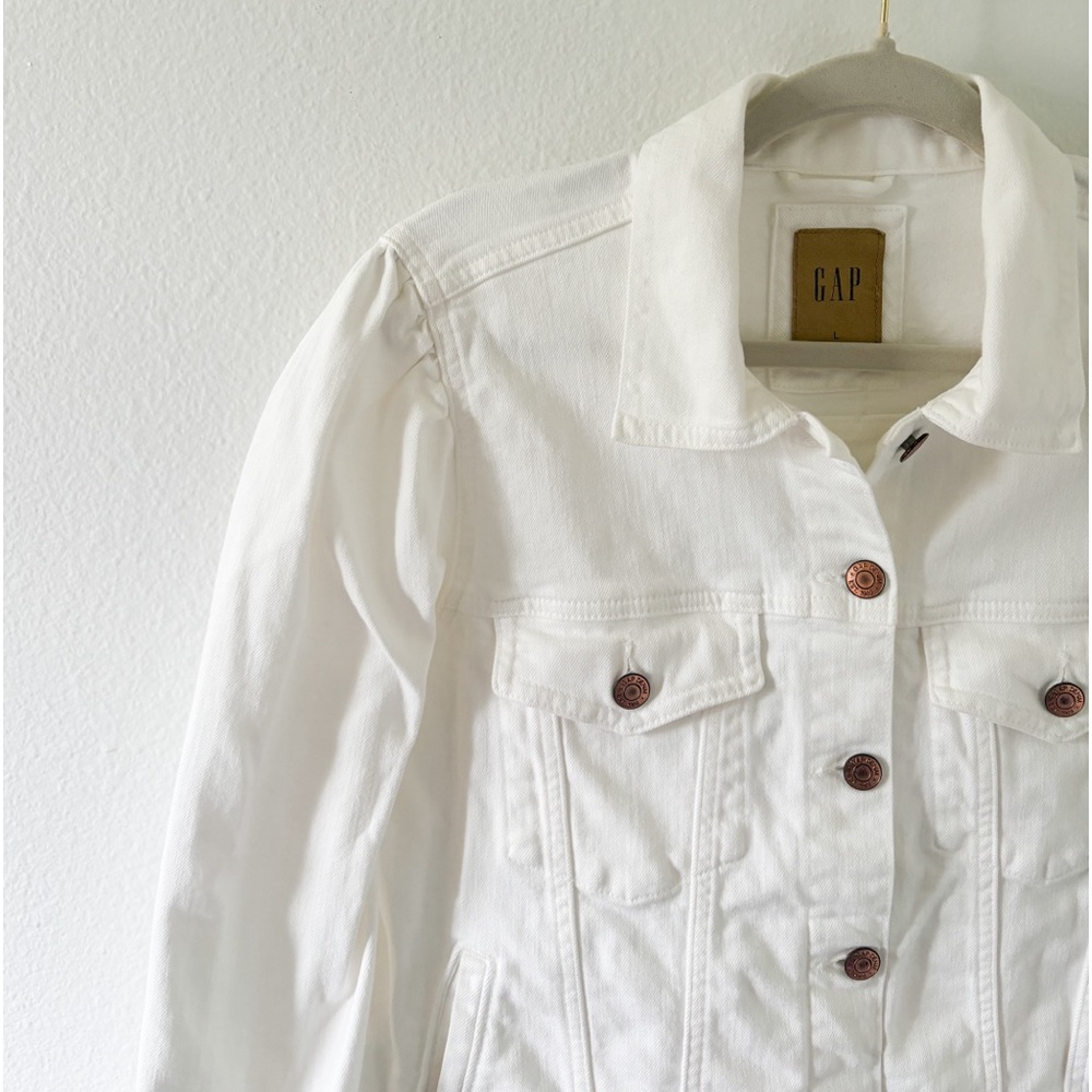 GAP White Denim Jacket